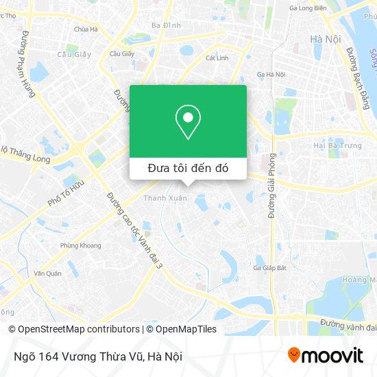 Ban do chi duong den ngo 164 Vuong Thua Vu Thanh Xuan