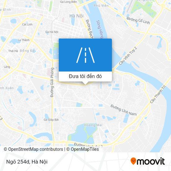 Bản đồ và hướng dẫn đường đi chi tiết đến ngõ 254 Minh Khai phường Minh Khai Hai Bà Trưng Hà Nội