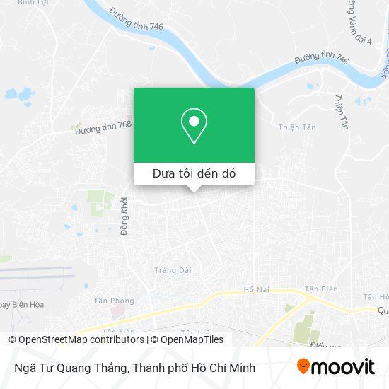 Bản đồ chỉ dẫn đường đi đến Ngã tư Quảng Thắng phường Trảng Dài Biên Hòa Đồng Nai dễ dàng