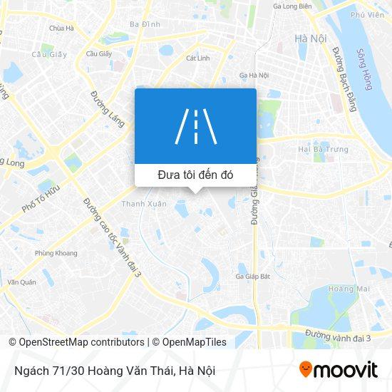 Bản đồ chi tiết Ngõ 71 Hoàng Văn Thái Thanh Xuân Hà Nội giúp dễ dàng tìm đường đi chính xác