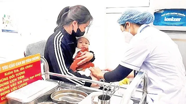 Khu vực chờ và tiếp đón bệnh nhân tại Trạm Y Tế phường