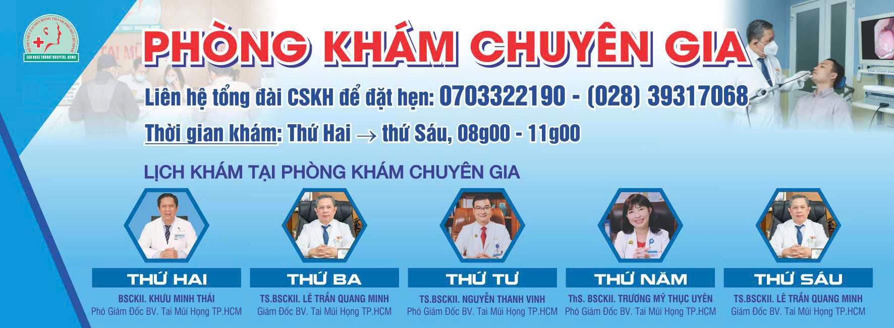 Bệnh viện Tai Mũi Họng TP.HCM tại địa chỉ 155B Trần Quốc Thảo Quận 3 là cơ sở y tế chuyên khoa hàng đầu