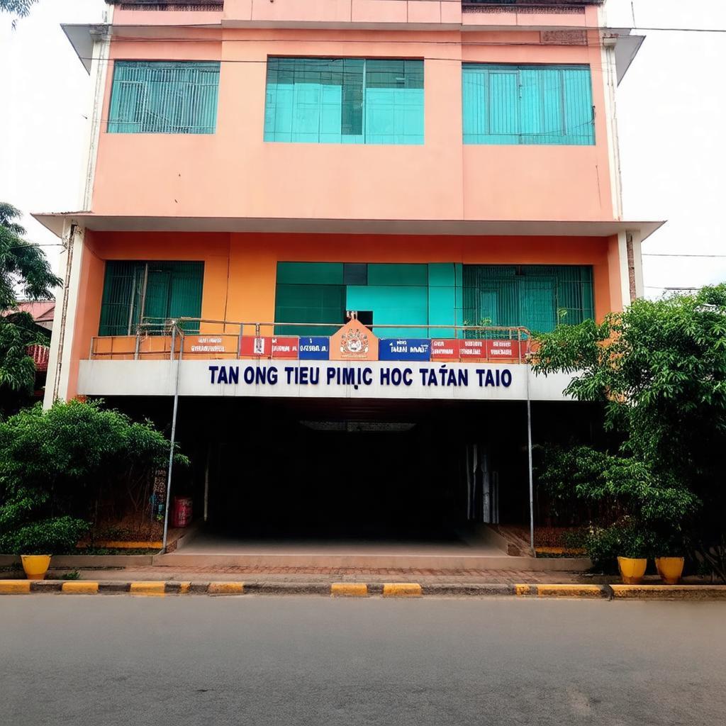 Canh quan duong Ho Van Long gan Truong Tieu hoc Tan Tao Binh Tan