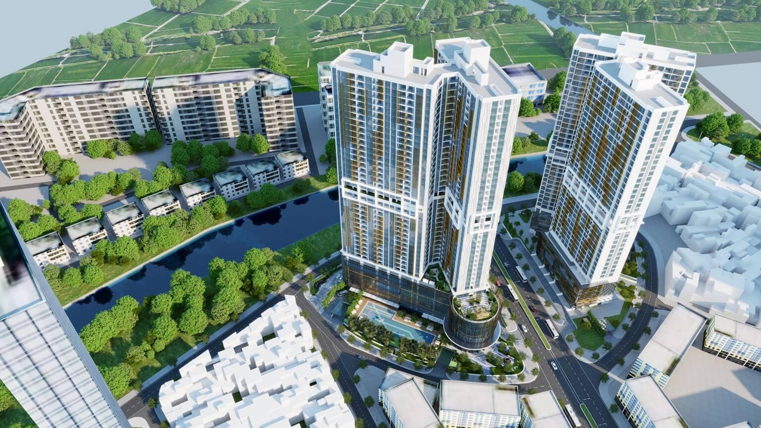 Cảnh quan nhộn nhịp tại Chợ Mỗ Lao, phường Mỗ Lao, Hà Đông, Hà Nội với các gian hàng bày bán đa dạng mặt hàng.