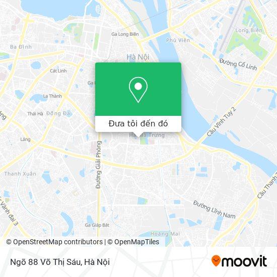 Hướng dẫn đường đi đến VinMart Võ Thị Sáu Hai Bà Trưng