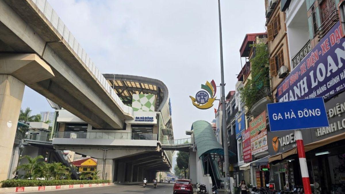 Hình ảnh giao thông trên tuyến đường lớn gần khu vực Hạ Trì Hà Đông