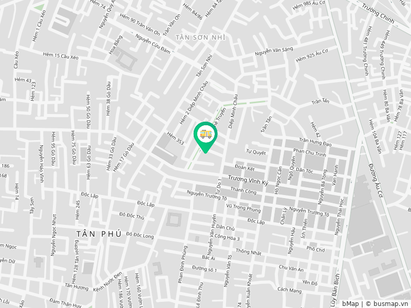 Bản đồ hướng dẫn đường đi tới UBND Phường Tân Thành, Quận Tân Phú