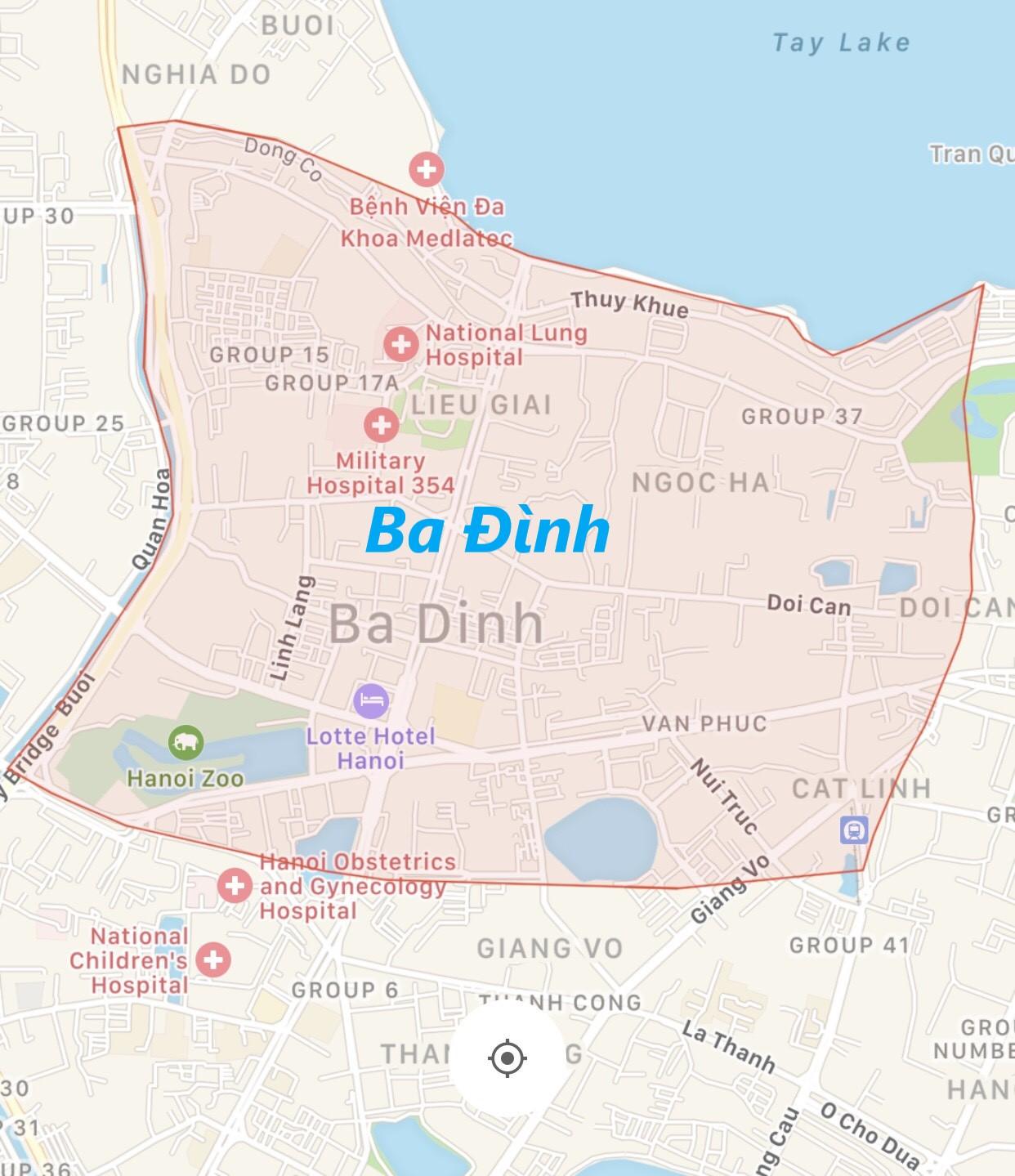 Bản đồ minh họa vị trí Phố Tả Hiện, Đường Bạch Đằng, Đường Hai Bà Trưng