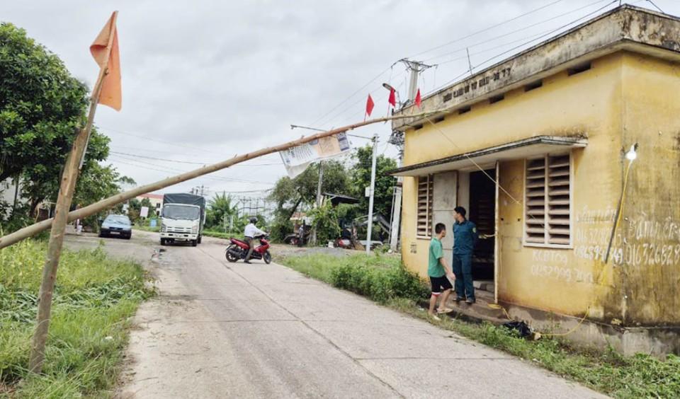 Toàn cảnh Ngã tư Tư Thân ở Yên Dũng, Bắc Giang với lưu lượng giao thông vừa phải