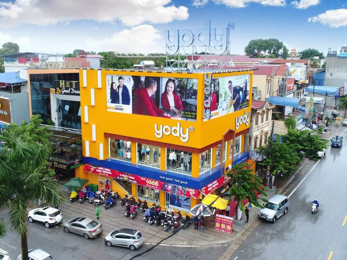 Mặt tiền Yody Nguyễn Trãi Cần Thơ khang trang trên đường Nguyễn Trãi