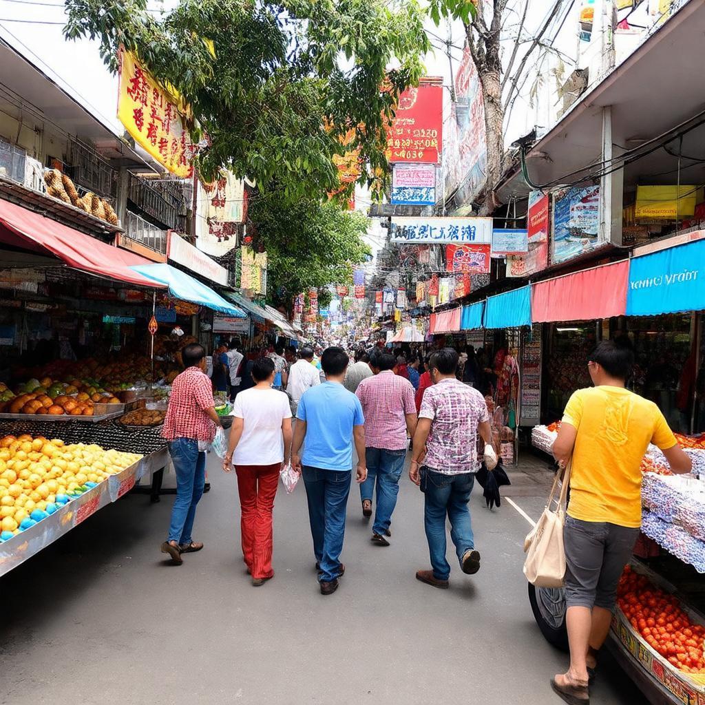 Khám phá Chợ Hoàng Mai Quỳnh Lưu Nghệ An với khu vực trái cây tươi ngon