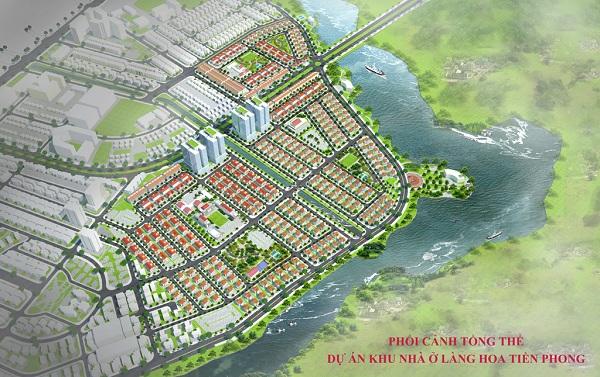 Cảnh quan nhìn từ một điểm cao gần khu vực Dốc Lập tại Mê Linh Vĩnh Phúc